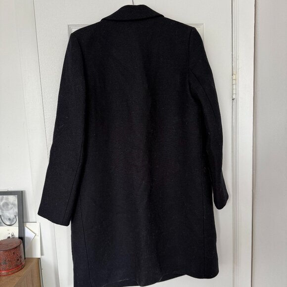 COS Navy Wool Coat - Picture 3 of 3
